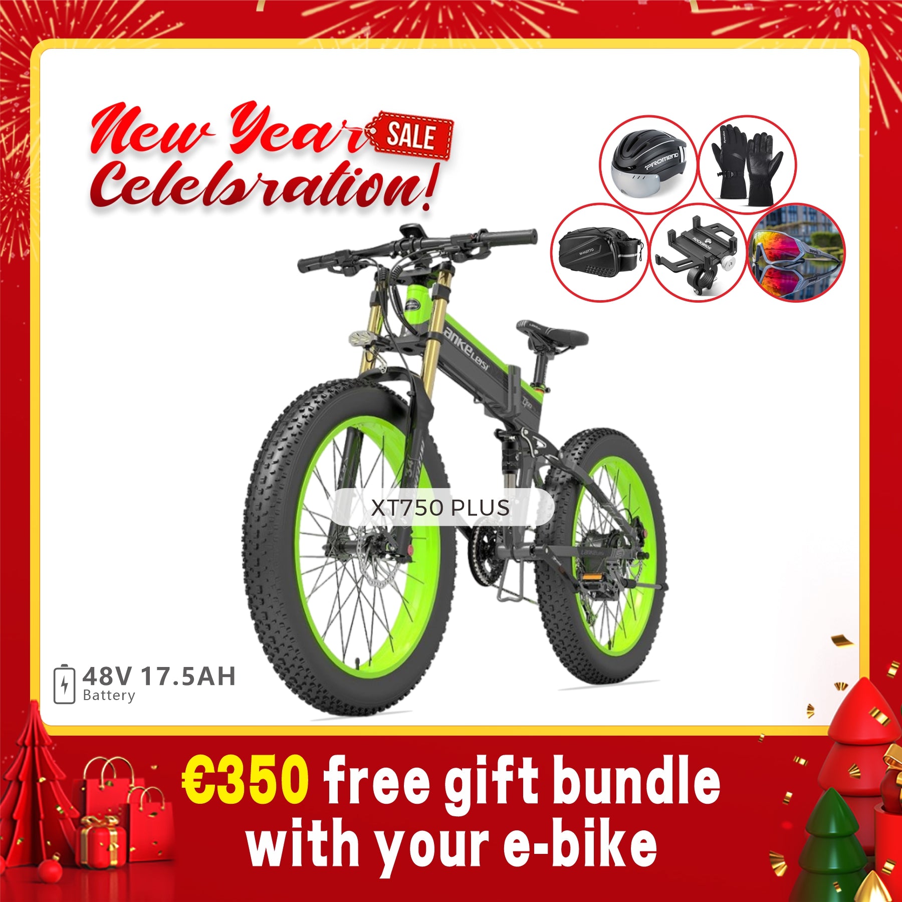 LANKELEISI XT750 PLUS VTT électrique à gros pneus BIG FORK