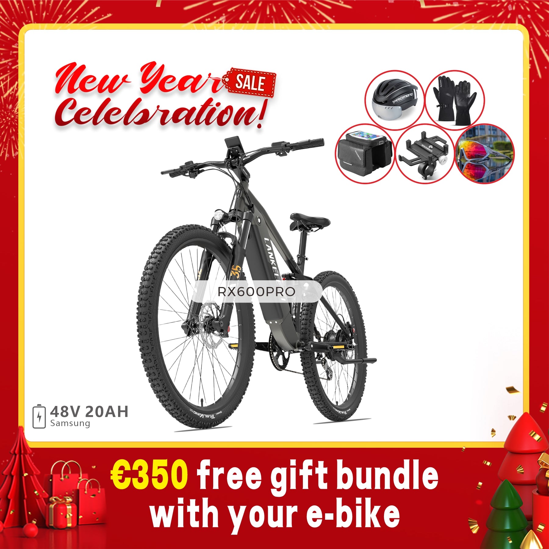 Vélo de montagne électrique LANKELEISI GT800 (nouveautés)