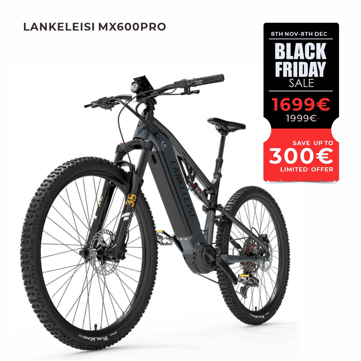 【Pré-vente】Lankeleisi MX600PRO 500W moteur 27,5 "pneu 20Ah batterie Samsung vélo électrique de ville