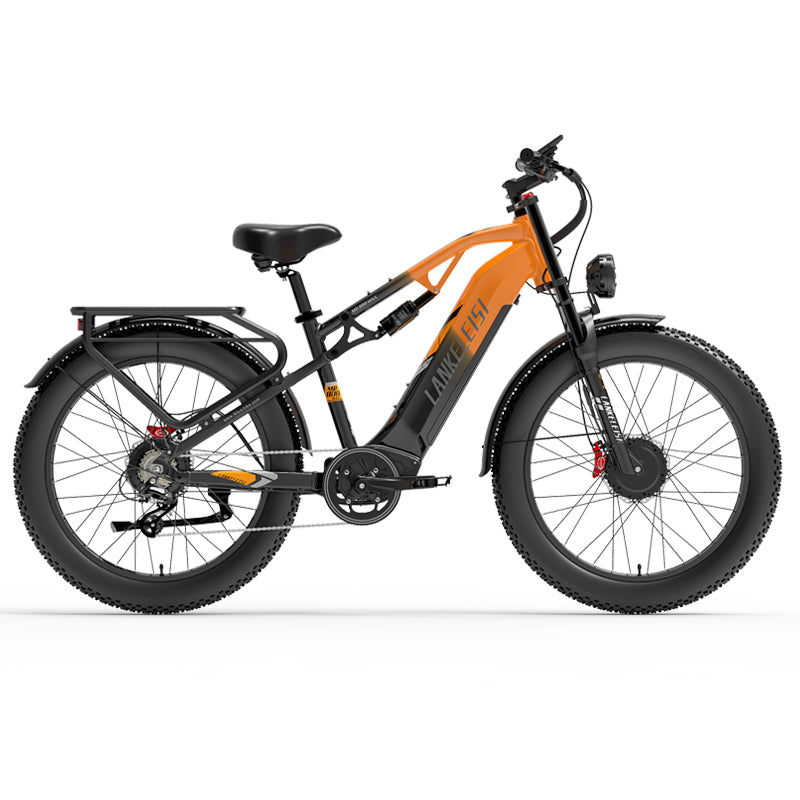 【Pre-Sale】LANKELEISI MG800Max 2000W Dual Motor 26″ Fat Tires All Terrain Electric Bike