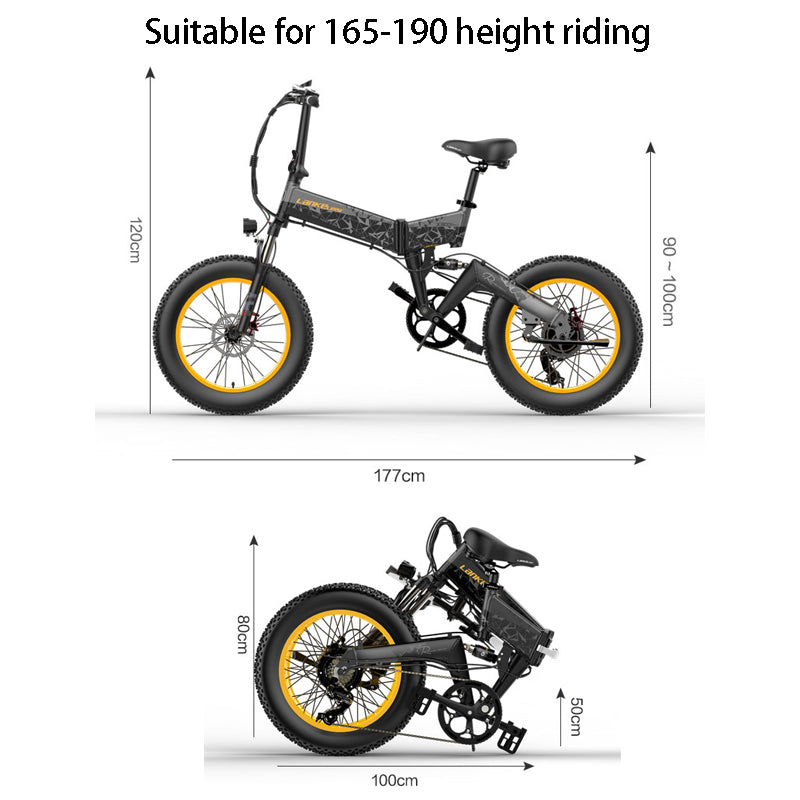 LANKELEISI X3000 Plus Folding Electric Mountain Bike