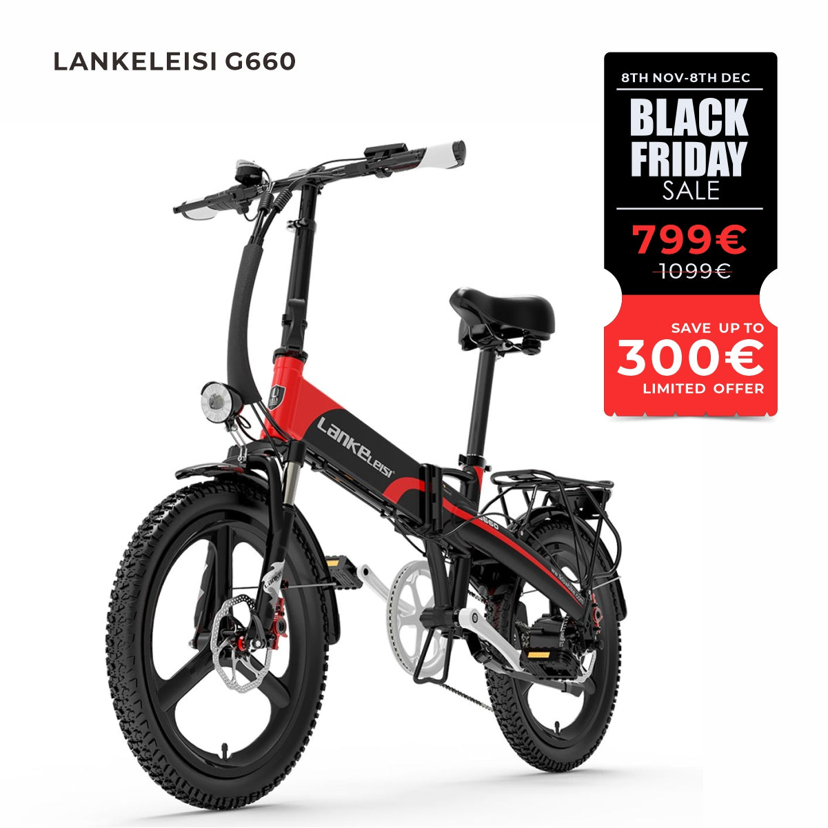 Vélo de ville électrique pliant Lankeleisi G660