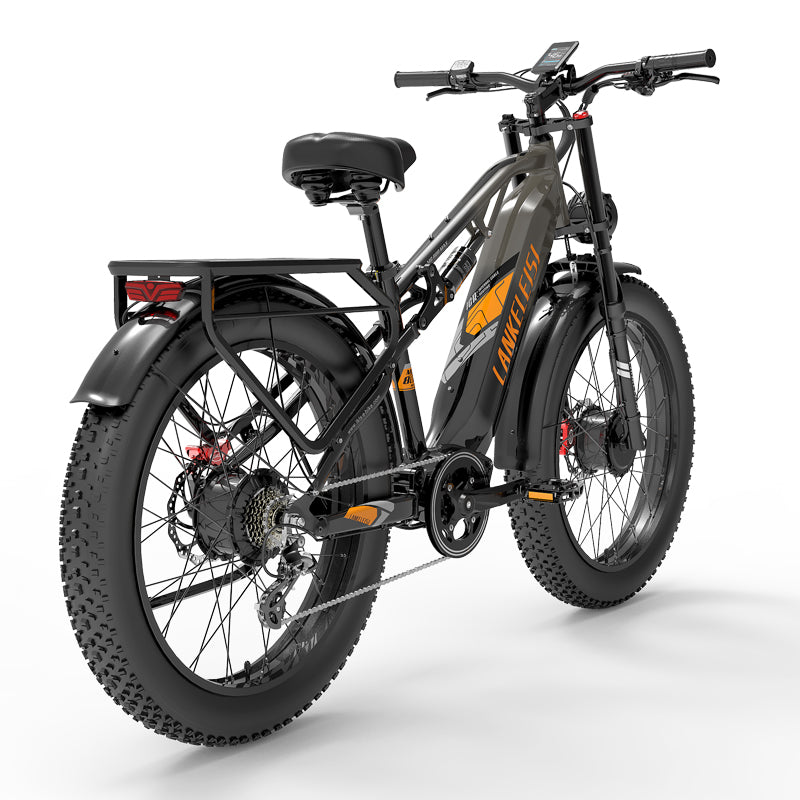 【Pre-Sale】LANKELEISI MG800Max 2000W Dual Motor 26″ Fat Tires All Terrain Electric Bike