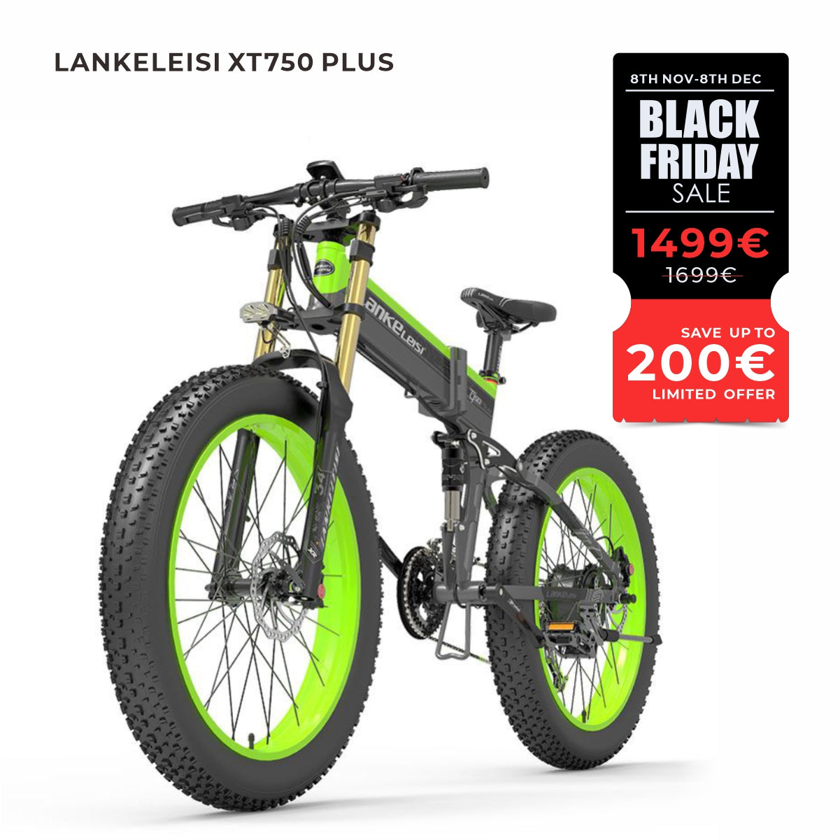 LANKELEISI XT750 PLUS VTT électrique à gros pneus BIG FORK