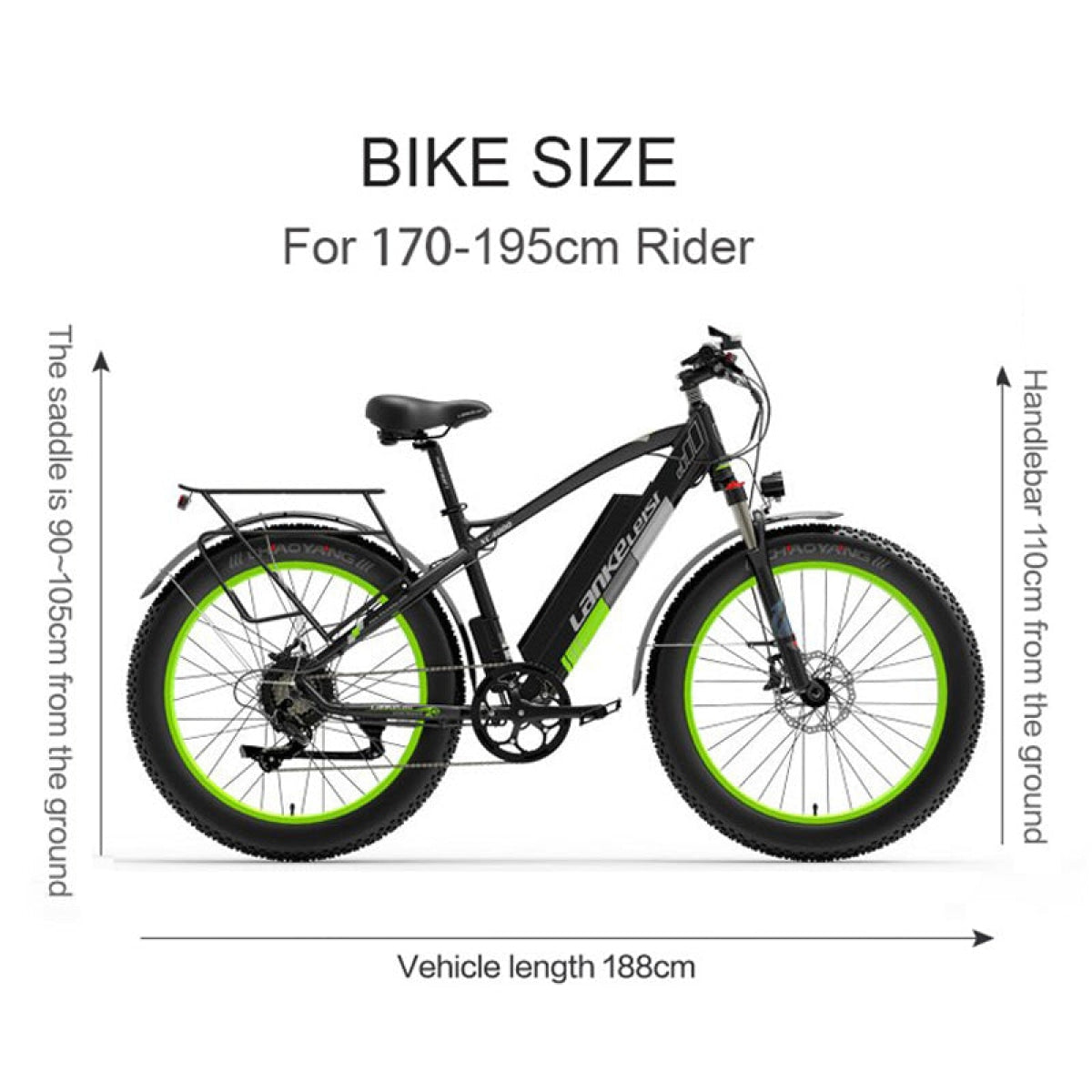 Lankeleisi Xc4000 Electric Mountain Fat Tire Bike